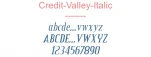 Credit-Valley-Italic