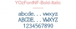 YOzFontNF-Bold-Italic