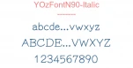 YOzFontN90-Italic