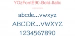 YOzFontE90-Bold-Italic