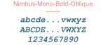Nimbus-Mono-Bold-Oblique