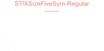STIXSizeFiveSym-Regular