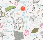 Pickled cucumbers, Seamless pattern