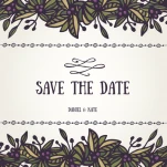 Save the date card template