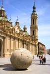 Plaza del Pilar square in Zaragoza, Spain