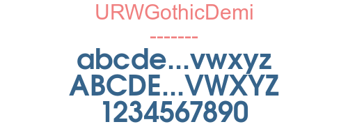 URWGothicDemi