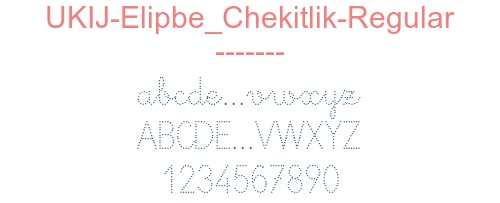 UKIJ-Elipbe Chekitlik-Regular