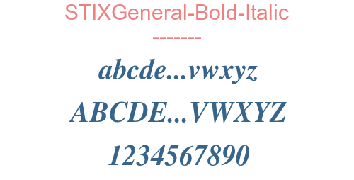 STIXGeneral-Bold-Italic