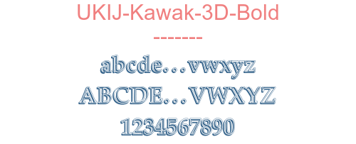 UKIJ-Kawak-3D-Bold