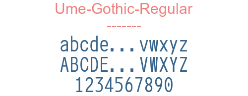 Ume-Gothic-Regular