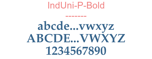 IndUni-P-Bold