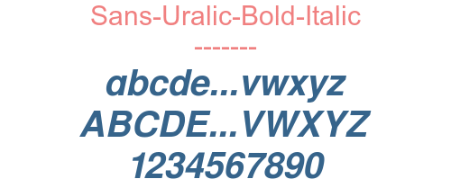 Sans-Uralic-Bold-Italic