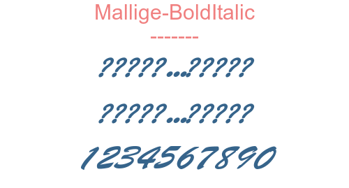 Mallige-BoldItalic