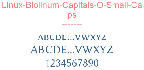 Linux-Biolinum-Capitals-O-Small-Caps