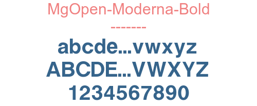 MgOpen-Moderna-Bold