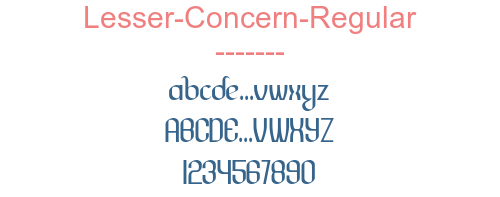 Lesser-Concern-Regular