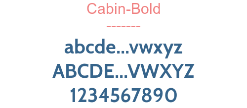 Cabin-Bold