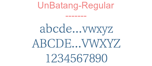 UnBatang-Regular