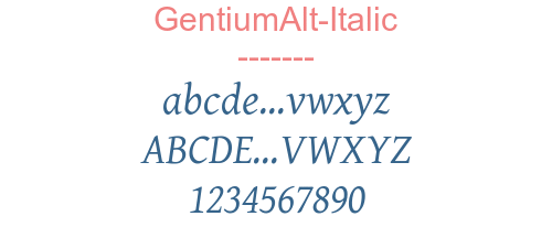 GentiumAlt-Italic