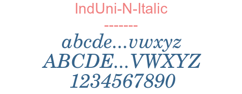 IndUni-N-Italic