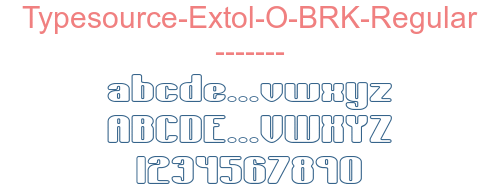 Typesource-Extol-O-BRK-Regular