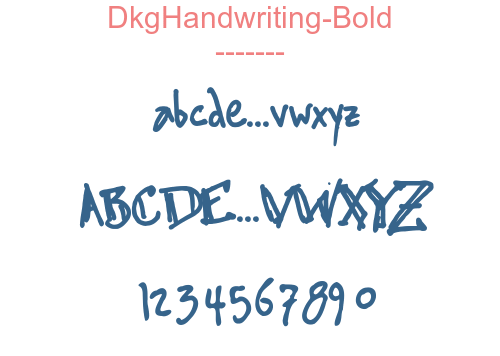 DkgHandwriting-Bold