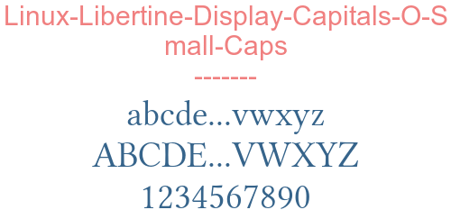 Linux-Libertine-Display-Capitals-O-Small-Caps