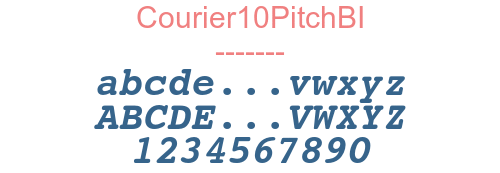 Courier10PitchBI