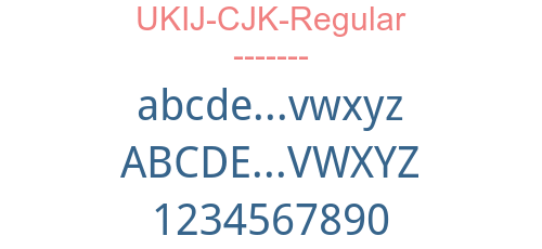 UKIJ-CJK-Regular