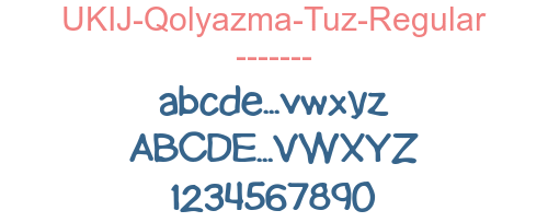 UKIJ-Qolyazma-Tuz-Regular