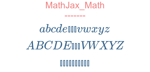 MathJax Math