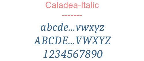 Caladea-Italic