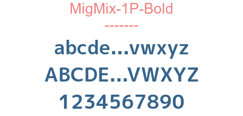 MigMix-1P-Bold