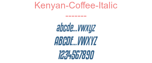 Kenyan-Coffee-Italic