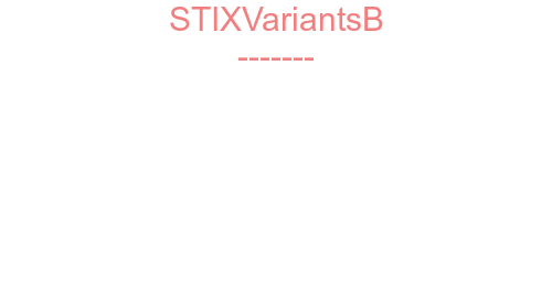 STIXVariantsB