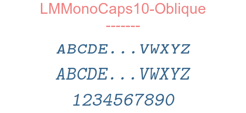 LMMonoCaps10-Oblique