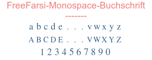 FreeFarsi-Monospace-Buchschrift