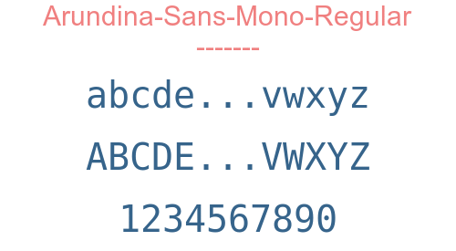 Arundina-Sans-Mono-Regular