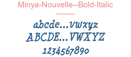 Minya-Nouvelle--Bold-Italic