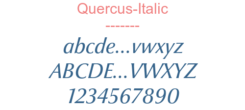 Quercus-Italic