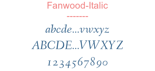 Fanwood-Italic