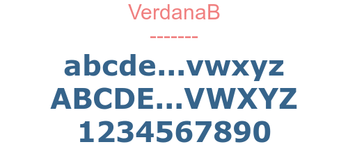 VerdanaB