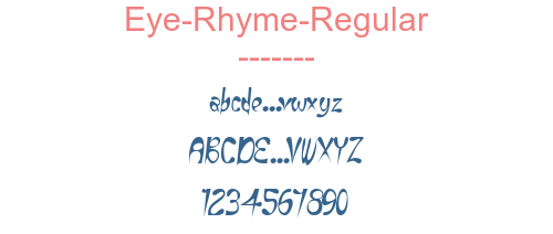 Eye-Rhyme-Regular