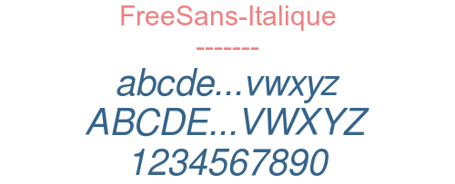 FreeSans-Italique
