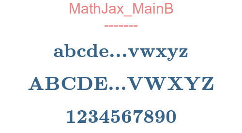 MathJax MainB