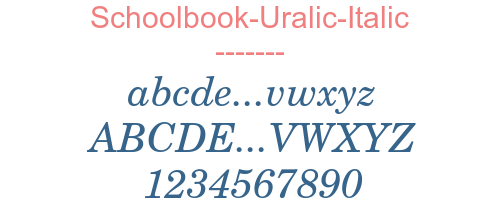 Schoolbook-Uralic-Italic