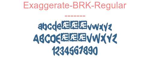 Exaggerate-BRK-Regular