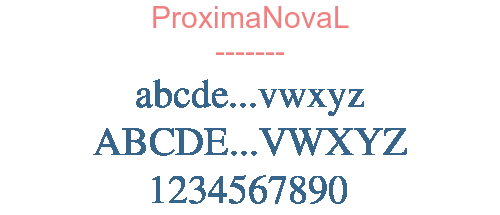 ProximaNovaL