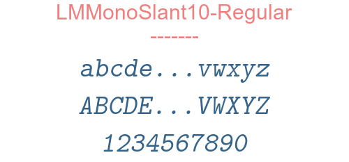 LMMonoSlant10-Regular