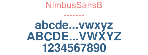 NimbusSansB